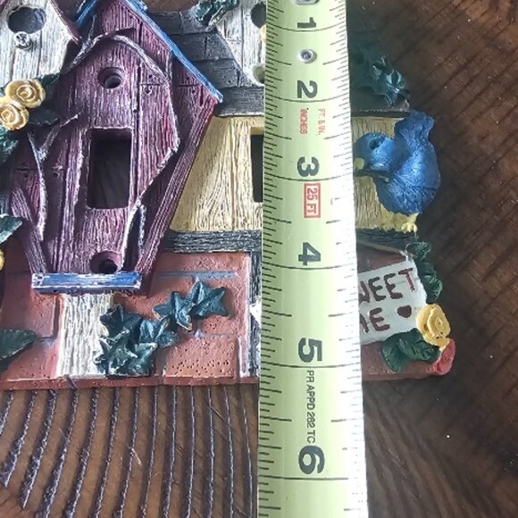 Double Toggle Lightswitch Light Switch Bird Birdhouse Birdhouses HOME TWEET HOME - Picture 4 of 5